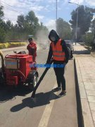 萨奥沥青灌缝机助力于长春市路面养护工程